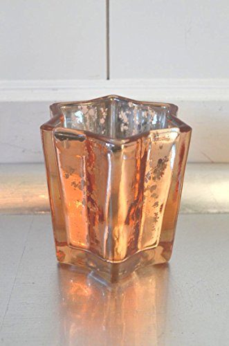 Teelicht-aus-Glas-Stern-kupfer-Windlicht-Teelichtglas-X-Mas-Weihnachten-Deko-75cm-0 Teelicht-aus-Glas-Stern-kupfer-Windlicht-Teelichtglas-X-Mas-Weihnachten-Deko-75cm-0