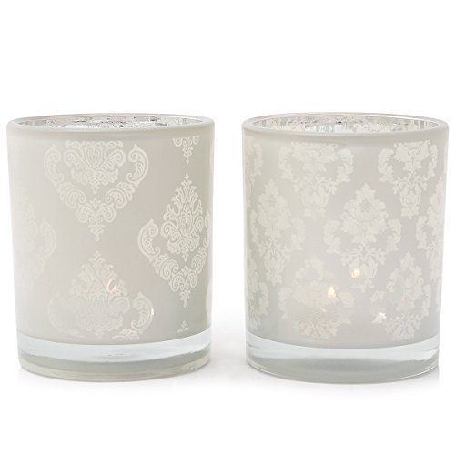 Windlicht-aus-Glas-rund-Set-2-Stck-wei-Ornament-X-Mas-Weihnachten-Deko-10cm-0 Windlicht-aus-Glas-rund-Set-2-Stck-wei-Ornament-X-Mas-Weihnachten-Deko-10cm-0