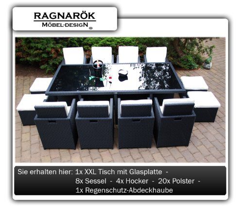 PolyRattan-Essgruppe-DEUTSCHE-MARKE-EIGNENE-PRODUKTION-Tisch-8x-Stuhl-4x-Hocker-7-Jahre-GARANTIE-Garten-Mbel-incl-Glas-und-Sitzkissen-Ragnark-Mbeldesign-schwarz-Gartenmbel-0 PolyRattan-Essgruppe-DEUTSCHE-MARKE-EIGNENE-PRODUKTION-Tisch-8x-Stuhl-4x-Hocker-7-Jahre-GARANTIE-Garten-Mbel-incl-Glas-und-Sitzkissen-Ragnark-Mbeldesign-schwarz-Gartenmbel-0