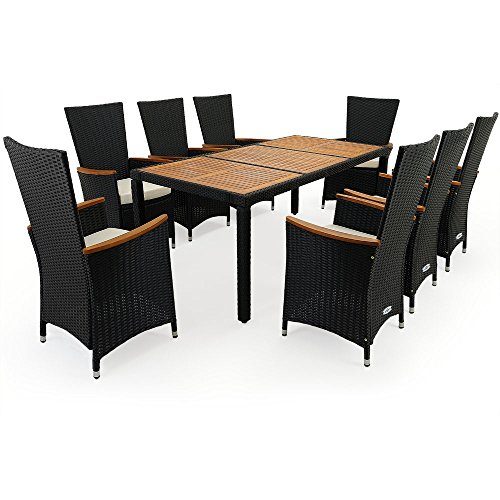 PolyRattan-Sitzgruppe-81-Stapelbare-Sthle-mit-Armlehnen-aus-Akazienholz-Tisch-aus-Akazienholz-Gartenmbel-Gartenset-Sitzgarnitur-0 PolyRattan-Sitzgruppe-81-Stapelbare-Sthle-mit-Armlehnen-aus-Akazienholz-Tisch-aus-Akazienholz-Gartenmbel-Gartenset-Sitzgarnitur-0