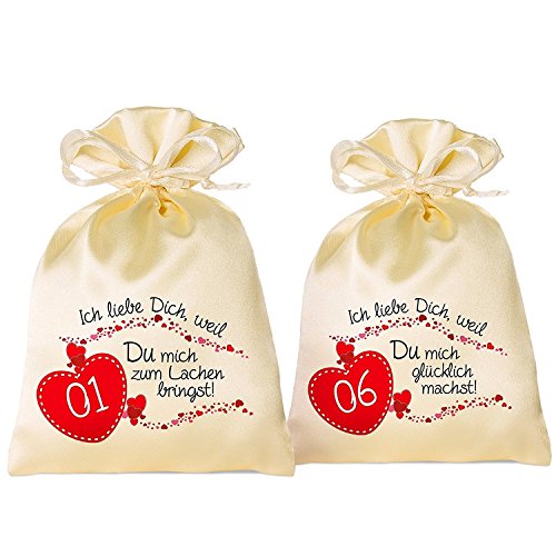 24-Adventskalender-Sckchen-aus-Satin-mit-24-Grnden-Ich-liebe-Dich-weil--2017-fr-Erwachsene-Mnner-Frauen-geeignet-mit-Anbringung-fr-Weihnachtskalender-Adventskalender-zum-Befllen-0 24-Adventskalender-Sckchen-aus-Satin-mit-24-Grnden-Ich-liebe-Dich-weil--2017-fr-Erwachsene-Mnner-Frauen-geeignet-mit-Anbringung-fr-Weihnachtskalender-Adventskalender-zum-Befllen-0