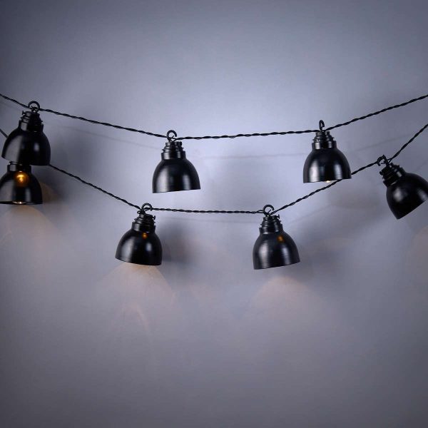 BUTLERS WAREHOUSE »Lichterkette Metall 10 Lichter« schwarz BUTLERS WAREHOUSE »Lichterkette Metall 10 Lichter« schwarz