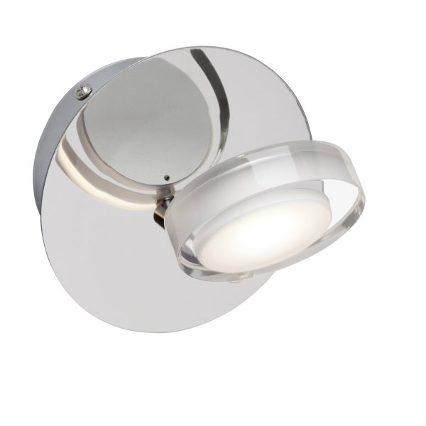 Brilliant Leuchten Calvin LED Wandspot chrom silberfarben Brilliant Leuchten Calvin LED Wandspot chrom silberfarben