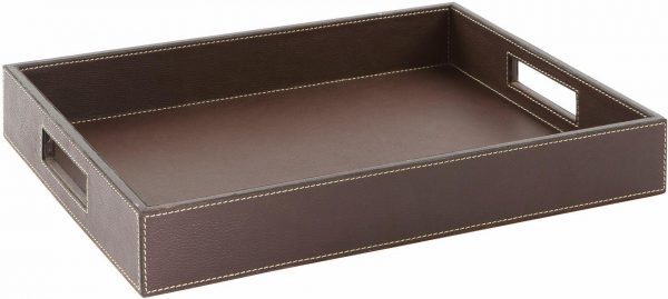 Fink Tablett »MARETTI« aus Leder braun (L/B/H): 46/31/6 cm Fink Tablett »MARETTI« aus Leder braun (L/B/H): 46/31/6 cm