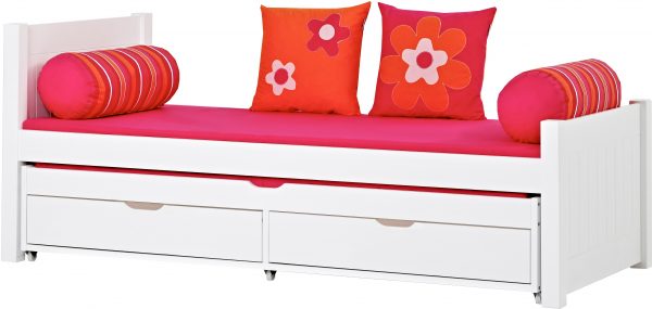 Hoppekids Bett inkl. Ausziehbett »Deluxe« weiß Hoppekids Bett inkl. Ausziehbett »Deluxe« weiß
