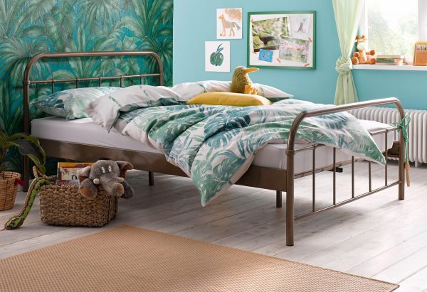 Vipack Metallbett grau 90/200 cm Vipack Metallbett grau 90/200 cm
