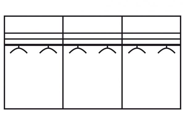 WIEMANN Schwebetürenschrank braun WIEMANN Schwebetürenschrank braun