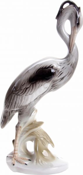 Wagner & Apel Figur »Graureiher« aus Porzellan grau Wagner & Apel Figur »Graureiher« aus Porzellan grau