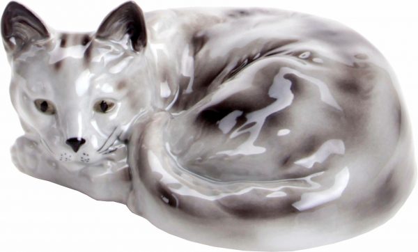Wagner & Apel Figur »Katze« aus Porzellan grau Wagner & Apel Figur »Katze« aus Porzellan grau