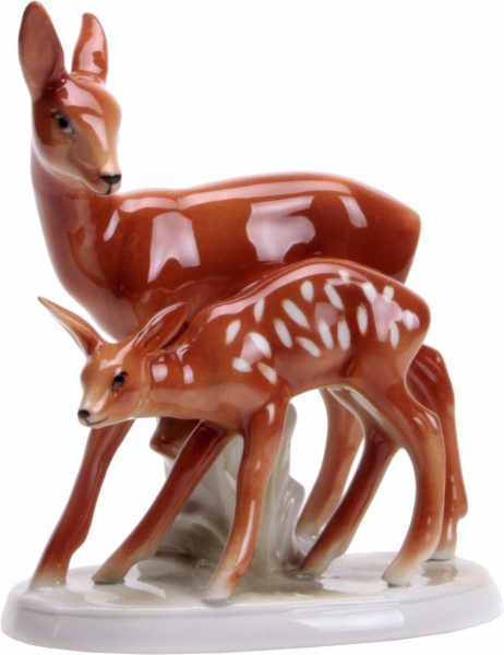 Wagner & Apel Figur »Reh« aus Porzellan braun Wagner & Apel Figur »Reh« aus Porzellan braun