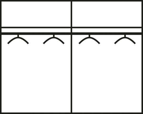 Wimex Schlafzimmer-Set mit Drehtürenschrank (4-tlg.) weiß Wimex Schlafzimmer-Set mit Drehtürenschrank (4-tlg.) weiß