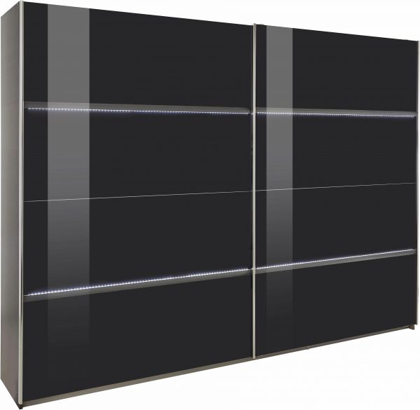 rauch PACK`S Schwebetürenschrank mit LED-Beleuchtung grau rauch PACK`S Schwebetürenschrank mit LED-Beleuchtung grau