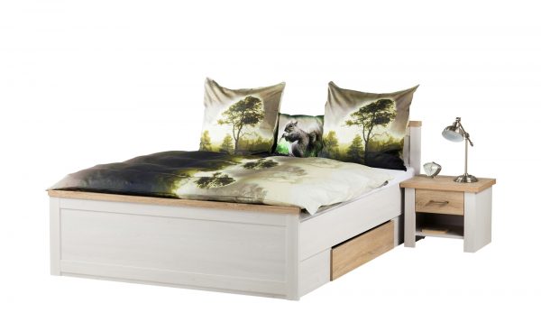 Bett mit 2 Nachtkommoden Lancaster Bett mit 2 Nachtkommoden Lancaster-Bett mit 2 Nachtkommoden-weiß Breite: 306 cm Höhe: 91 cm weiß Bett mit 2 Nachtkommoden Lancaster Bett mit 2 Nachtkommoden Lancaster-Bett mit 2 Nachtkommoden-weiß Breite: 306 cm Höhe: 91 cm weiß