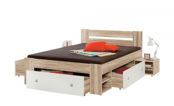 Bettgestell mit Nachtkommoden Sutton Bettgestell mit Nachtkommoden Sutton-Bettgestell mit Nachtkommoden-holzfarben Breite: 146 cm Höhe: 86 cm holzfarben Bettgestell mit Nachtkommoden Sutton Bettgestell mit Nachtkommoden Sutton-Bettgestell mit Nachtkommoden-holzfarben Breite: 146 cm Höhe: 86 cm holzfarben