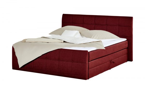 Boxspringbett Earl Boxspringbett Earl-Boxspringbett-rot Breite: 200 cm Höhe: 110 cm rot Boxspringbett Earl Boxspringbett Earl-Boxspringbett-rot Breite: 200 cm Höhe: 110 cm rot
