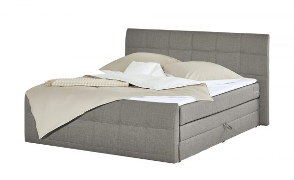 Boxspringbett Earl Boxspringbett Earl-Boxspringbett-grau Breite: 200 cm Höhe: 110 cm grau Boxspringbett Earl Boxspringbett Earl-Boxspringbett-grau Breite: 200 cm Höhe: 110 cm grau