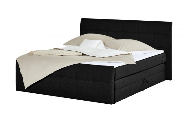 Boxspringbett Earl Boxspringbett Earl-Boxspringbett-schwarz Breite: 200 cm Höhe: 110 cm schwarz Boxspringbett Earl Boxspringbett Earl-Boxspringbett-schwarz Breite: 200 cm Höhe: 110 cm schwarz