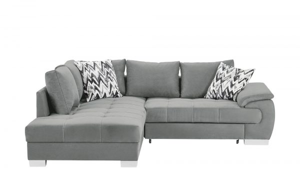 Ecksofa Brenda Ecksofa Brenda-Ecksofa-silber-Materialmix Breite: Höhe: 83 cm silber Ecksofa Brenda Ecksofa Brenda-Ecksofa-silber-Materialmix Breite: Höhe: 83 cm silber