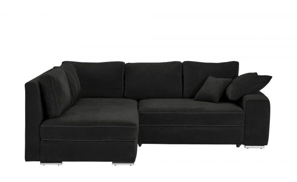 Ecksofa Kaila Deluxe Ecksofa Kaila Deluxe-Ecksofa-schwarz-Materialmix Breite: Höhe: 90 cm schwarz Ecksofa Kaila Deluxe Ecksofa Kaila Deluxe-Ecksofa-schwarz-Materialmix Breite: Höhe: 90 cm schwarz