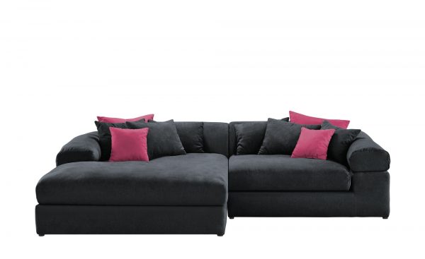 Ecksofa Leanea Ecksofa Leanea-Ecksofa-schwarz Breite: Höhe: 81 cm schwarz Ecksofa Leanea Ecksofa Leanea-Ecksofa-schwarz Breite: Höhe: 81 cm schwarz