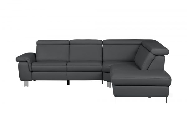 Ecksofa aus Leder Aruba Ecksofa aus Leder Aruba-Ecksofa aus Leder-grau Breite: Höhe: 81 cm grau Ecksofa aus Leder Aruba Ecksofa aus Leder Aruba-Ecksofa aus Leder-grau Breite: Höhe: 81 cm grau