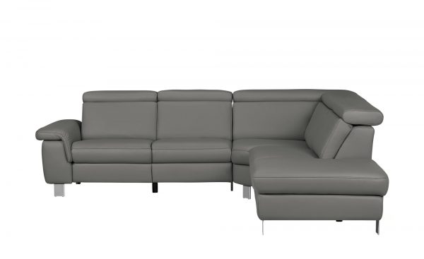 Ecksofa aus Leder Aruba Ecksofa aus Leder Aruba-Ecksofa aus Leder-grau Breite: Höhe: 81 cm grau Ecksofa aus Leder Aruba Ecksofa aus Leder Aruba-Ecksofa aus Leder-grau Breite: Höhe: 81 cm grau