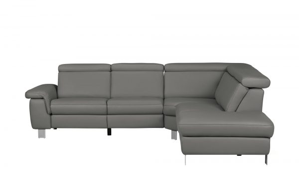 Ecksofa aus Leder Aruba Ecksofa aus Leder Aruba-Ecksofa aus Leder-grau Breite: Höhe: 81 cm grau Ecksofa aus Leder Aruba Ecksofa aus Leder Aruba-Ecksofa aus Leder-grau Breite: Höhe: 81 cm grau