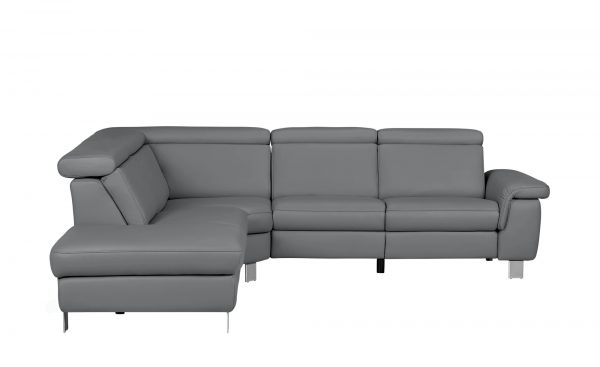 Ecksofa aus Leder Aruba Ecksofa aus Leder Aruba-Ecksofa aus Leder-grau Breite: Höhe: 81 cm grau Ecksofa aus Leder Aruba Ecksofa aus Leder Aruba-Ecksofa aus Leder-grau Breite: Höhe: 81 cm grau