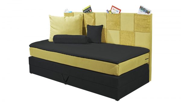 Einzel-Boxspringbett gelb mit Bettkasten Clever Einzel-Boxspringbett gelb mit Bettkasten Clever-Einzel-Boxspringbett-schwarz Breite: 98 cm Höhe: 112 cm schwarz Einzel-Boxspringbett gelb mit Bettkasten Clever Einzel-Boxspringbett gelb mit Bettkasten Clever-Einzel-Boxspringbett-schwarz Breite: 98 cm Höhe: 112 cm schwarz