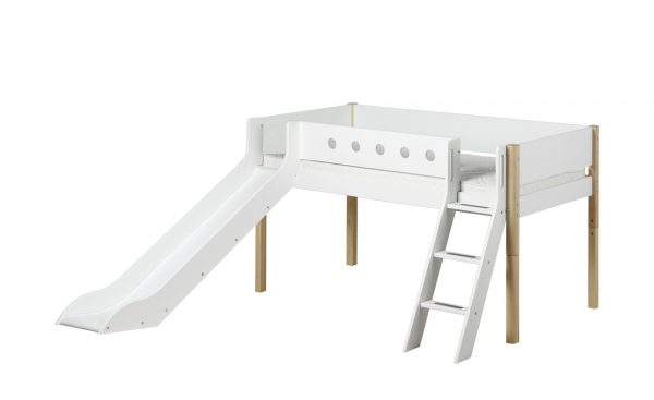 FLEXA Halbhohes Bett mit Rutsche Flexa White FLEXA Halbhohes Bett mit Rutsche Flexa White-Halbhohes Bett mit Rutsche-FLEXA-weiß Breite: 250 cm Höhe: 120 cm weiß FLEXA Halbhohes Bett mit Rutsche Flexa White FLEXA Halbhohes Bett mit Rutsche Flexa White-Halbhohes Bett mit Rutsche-FLEXA-weiß Breite: 250 cm Höhe: 120 cm weiß