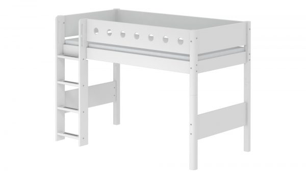 FLEXA Mittelhohes Bett mit Leiter Flexa White FLEXA Mittelhohes Bett mit Leiter Flexa White-Mittelhohes Bett mit Leiter-FLEXA Breite: 109 cm Höhe: 143 cm FLEXA Mittelhohes Bett mit Leiter Flexa White FLEXA Mittelhohes Bett mit Leiter Flexa White-Mittelhohes Bett mit Leiter-FLEXA Breite: 109 cm Höhe: 143 cm