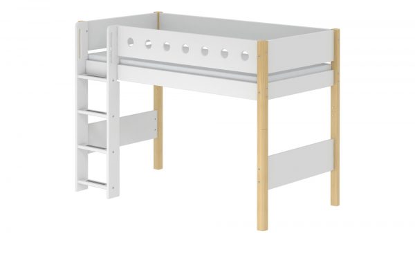 FLEXA Mittelhohes Bett mit Leiter Flexa White FLEXA Mittelhohes Bett mit Leiter Flexa White-Mittelhohes Bett mit Leiter-FLEXA Breite: 109 cm Höhe: 143 cm FLEXA Mittelhohes Bett mit Leiter Flexa White FLEXA Mittelhohes Bett mit Leiter Flexa White-Mittelhohes Bett mit Leiter-FLEXA Breite: 109 cm Höhe: 143 cm