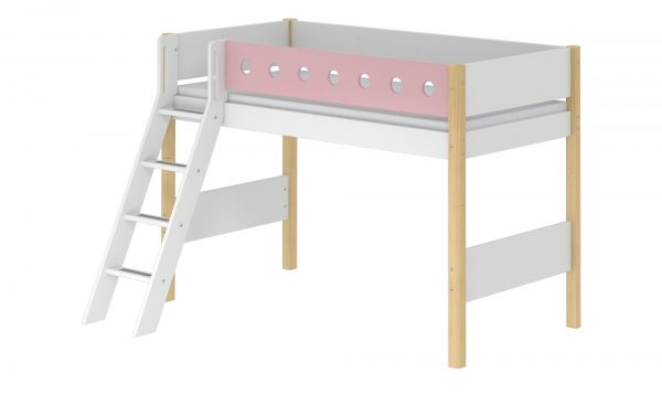 FLEXA Mittelhohes Bett mit Leiter Flexa White FLEXA Mittelhohes Bett mit Leiter Flexa White-Mittelhohes Bett mit Leiter-FLEXA Breite: 159 cm Höhe: 143 cm FLEXA Mittelhohes Bett mit Leiter Flexa White FLEXA Mittelhohes Bett mit Leiter Flexa White-Mittelhohes Bett mit Leiter-FLEXA Breite: 159 cm Höhe: 143 cm