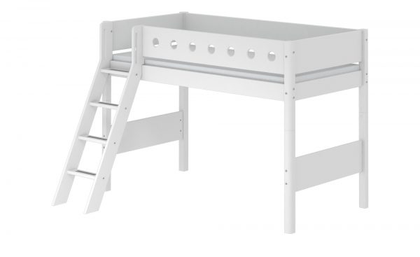FLEXA Mittelhohes Bett mit Leiter Flexa White FLEXA Mittelhohes Bett mit Leiter Flexa White-Mittelhohes Bett mit Leiter-FLEXA Breite: 159 cm Höhe: 143 cm FLEXA Mittelhohes Bett mit Leiter Flexa White FLEXA Mittelhohes Bett mit Leiter Flexa White-Mittelhohes Bett mit Leiter-FLEXA Breite: 159 cm Höhe: 143 cm