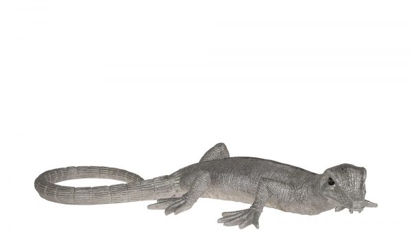 Gecko Aluminium Gecko Aluminium-Gecko-silber-Polyresin Breite: 30 cm Höhe: silber Gecko Aluminium Gecko Aluminium-Gecko-silber-Polyresin Breite: 30 cm Höhe: silber