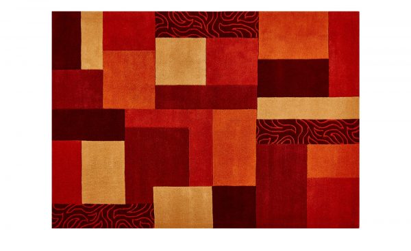 Handtuft-Teppich Nepalo Handtuft-Teppich Nepalo-Handtuft-Teppich-rot Breite: 130 cm Höhe: rot Handtuft-Teppich Nepalo Handtuft-Teppich Nepalo-Handtuft-Teppich-rot Breite: 130 cm Höhe: rot