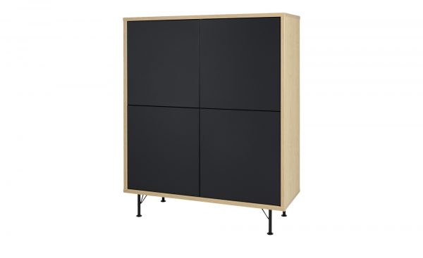Highboard Malte Highboard Malte-Highboard-schwarz Breite: 111 cm Höhe: 137 cm schwarz Highboard Malte Highboard Malte-Highboard-schwarz Breite: 111 cm Höhe: 137 cm schwarz