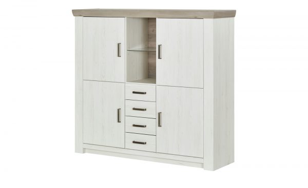 Highboard Zenno Highboard Zenno-Highboard-weiß Breite: 160 cm Höhe: 146 cm weiß Highboard Zenno Highboard Zenno-Highboard-weiß Breite: 160 cm Höhe: 146 cm weiß
