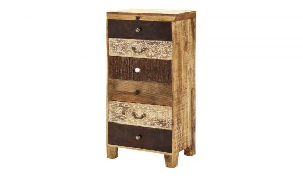Kommode Delhi Kommode Delhi-Kommode-holzfarben Breite: 60 cm Höhe: 120 cm holzfarben Kommode Delhi Kommode Delhi-Kommode-holzfarben Breite: 60 cm Höhe: 120 cm holzfarben