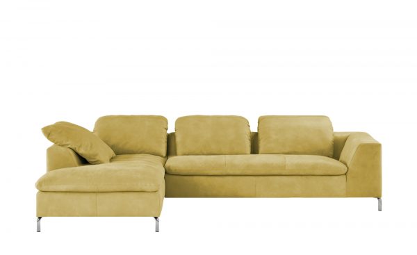 Leder-Ecksofa Ramira Leder-Ecksofa Ramira-Leder-Ecksofa-gelb Breite: Höhe: 79 cm gelb Leder-Ecksofa Ramira Leder-Ecksofa Ramira-Leder-Ecksofa-gelb Breite: Höhe: 79 cm gelb
