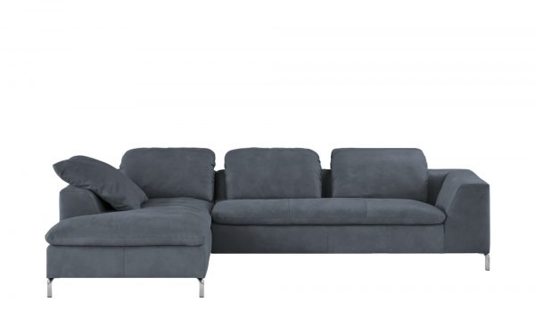Leder-Ecksofa Ramira Leder-Ecksofa Ramira-Leder-Ecksofa-blau Breite: Höhe: 79 cm blau Leder-Ecksofa Ramira Leder-Ecksofa Ramira-Leder-Ecksofa-blau Breite: Höhe: 79 cm blau