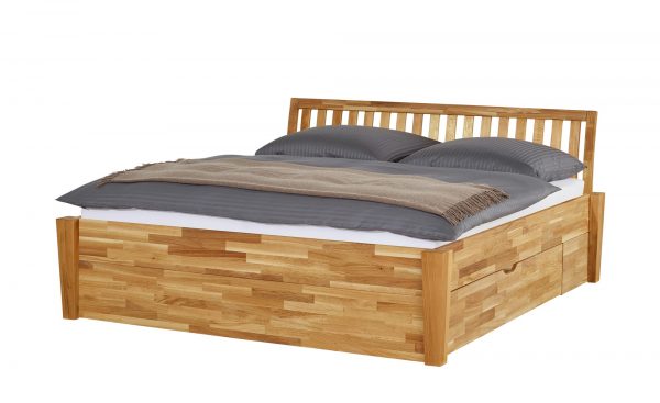 Massivholz-Bettgestell Timber Massivholz-Bettgestell Timber-Massivholz-Bettgestell-holzfarben Breite: 156 cm Höhe: 93 cm holzfarben Massivholz-Bettgestell Timber Massivholz-Bettgestell Timber-Massivholz-Bettgestell-holzfarben Breite: 156 cm Höhe: 93 cm holzfarben