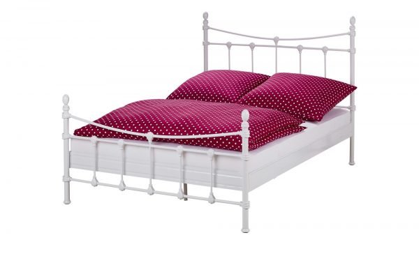 Metallbett Kingston Metallbett Kingston-Metallbett-weiß Breite: 146 cm Höhe: 130 cm weiß Metallbett Kingston Metallbett Kingston-Metallbett-weiß Breite: 146 cm Höhe: 130 cm weiß