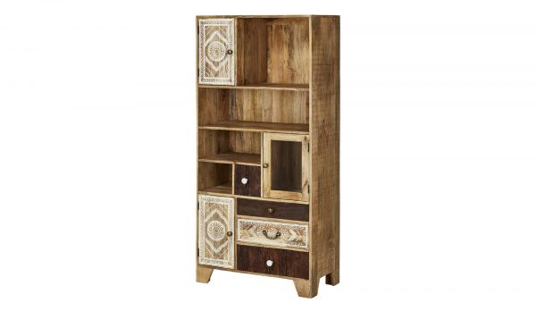 Regal Delhi Regal Delhi-Regal-holzfarben Breite: 80 cm Höhe: 170 cm holzfarben Regal Delhi Regal Delhi-Regal-holzfarben Breite: 80 cm Höhe: 170 cm holzfarben