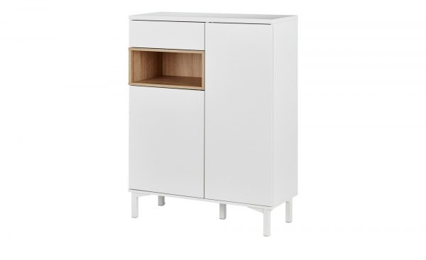 Roomers Highboard Case Roomers Highboard Case-Highboard-Roomers-weiß Breite: 90 cm Höhe: 120 cm weiß Roomers Highboard Case Roomers Highboard Case-Highboard-Roomers-weiß Breite: 90 cm Höhe: 120 cm weiß