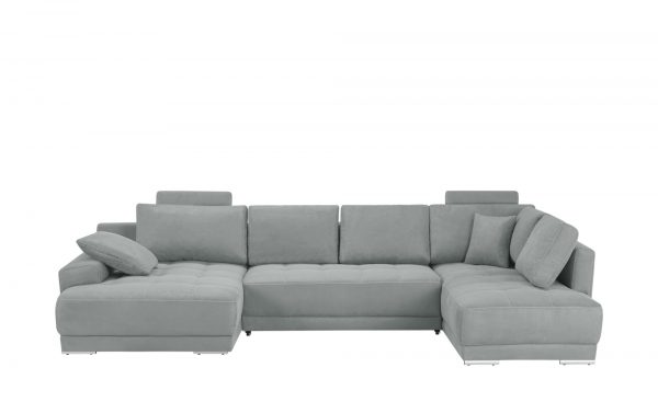 Wohnlandschaft Agenique Wohnlandschaft Agenique-Wohnlandschaft-silber-Materialmix Breite: 340 cm Höhe: silber Wohnlandschaft Agenique Wohnlandschaft Agenique-Wohnlandschaft-silber-Materialmix Breite: 340 cm Höhe: silber