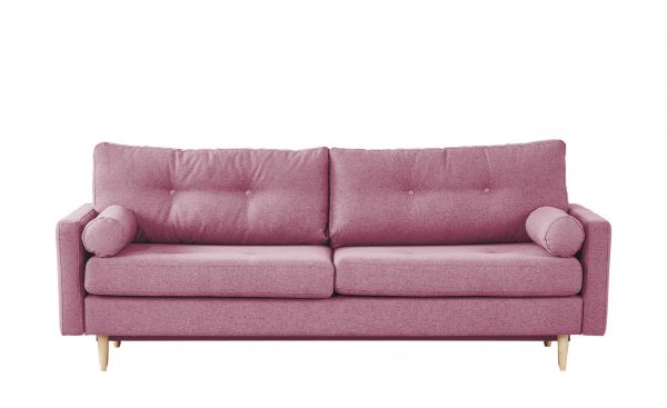 finya Design-Schlafsofa 3-sitzig  Pure finya Design-Schlafsofa 3-sitzig  Pure-Design-Schlafsofa 3-sitzig-finya-rosa/pink Breite: 218 cm Höhe: 85 cm rosa/pink