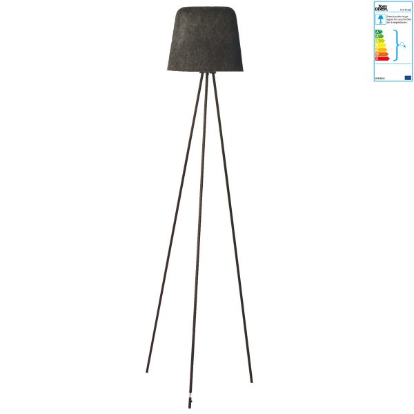 Tom Dixon - Felt Shade StehleuchteAnthrazitT:40 H:145 B:40 Tom Dixon - Felt Shade StehleuchteAnthrazitT:40 H:145 B:40