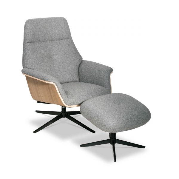 Kebe Sessel mit Hocker Rest Eiche Kebe Sessel mit Hocker Rest Eiche