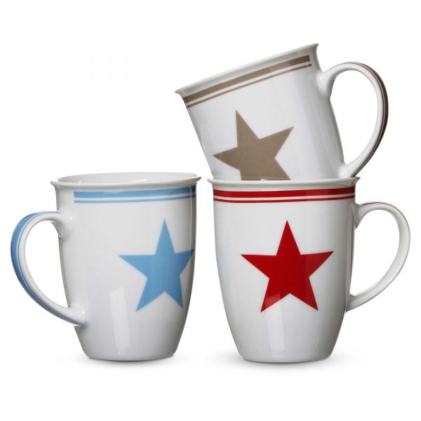 Ritzenhoff & Breker Kaffeebecher Modern Star 3tlg. Ritzenhoff & Breker Kaffeebecher Modern Star 3tlg.